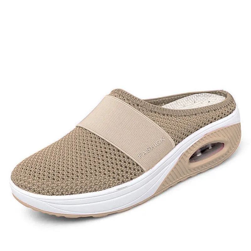 Women Sandals Fashion Wedges Platform Shoes Female Slides Women&#39;s Slippers Breathable Mesh Lightweight Ladies Footwear