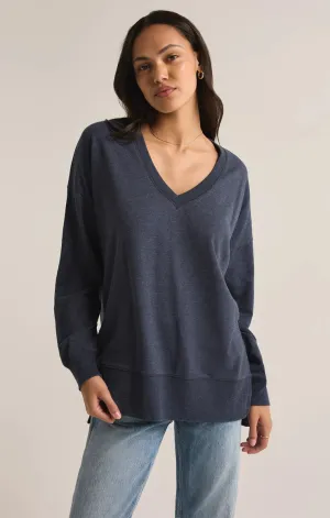 ZSU Modern V Neck Weekender in Eclipse Blue